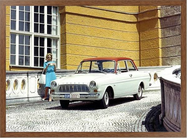 Постер Ford Taunus 12M (P4) '1962–66 с типом исполнения На холсте в раме в багетной раме 1727.4310