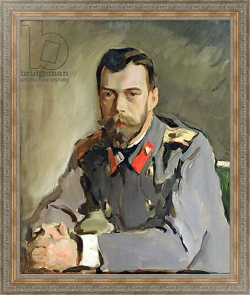 Постер Portrait of Nicholas II, 1900 1 с типом исполнения На холсте в раме в багетной раме 484.M48.310