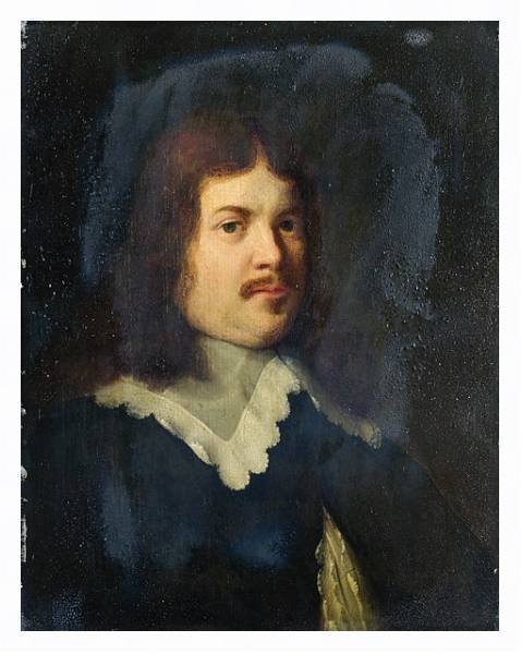 Постер Портрет мужчины 19 с типом исполнения На холсте в раме в багетной раме 221-03