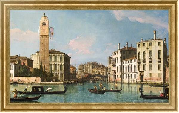 Постер Венеция - Вход в Каннареджо 2 с типом исполнения На холсте в раме в багетной раме NA033.1.051