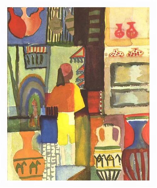 Постер Торговец с кувшинами с типом исполнения На холсте в раме в багетной раме 221-03
