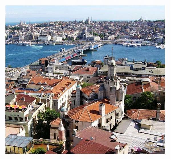 Постер Турция. Стамбул с типом исполнения На холсте в раме в багетной раме 221-03