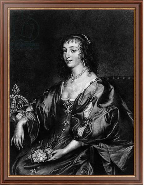 Постер Henrietta Maria, illustration from 'Portraits of Characters Illustrious in British History',] с типом исполнения На холсте в раме в багетной раме 35-M719P-83