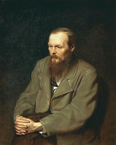 Постер Портрет писателя Федора Михайловича Достоевского. 1872 с типом исполнения На холсте без рамы