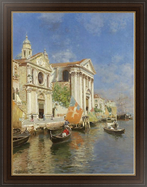 Постер Каналы Венеции 2 с типом исполнения На холсте в раме в багетной раме 1.023.151