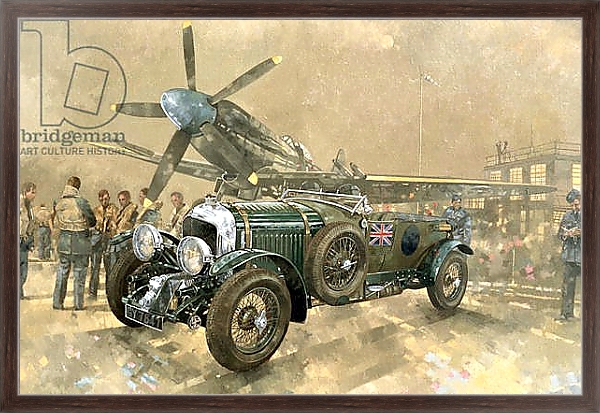 Постер Bentley and Spitfire с типом исполнения На холсте в раме в багетной раме 221-02