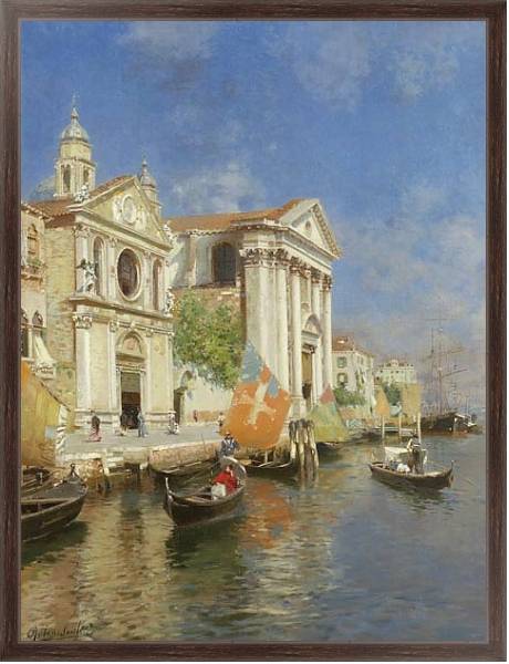 Постер Каналы Венеции 2 с типом исполнения На холсте в раме в багетной раме 221-02