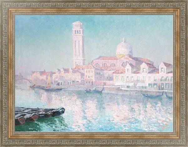 Постер Вид Венеции 4 с типом исполнения На холсте в раме в багетной раме 484.M48.310