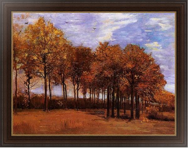 Постер Осенний пейзаж 6 с типом исполнения На холсте в раме в багетной раме 1.023.151