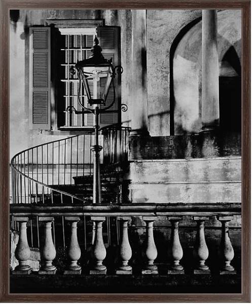 Постер История в черно-белых фото 805 с типом исполнения На холсте в раме в багетной раме 221-02