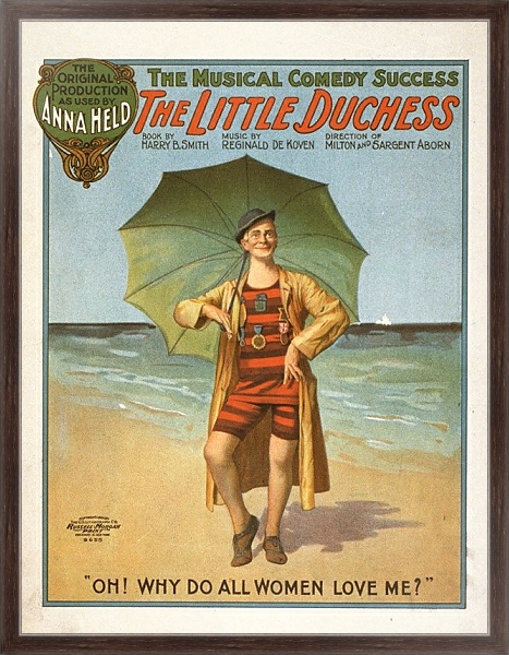 Постер The little duchess the musical comedy success. с типом исполнения На холсте в раме в багетной раме 221-02