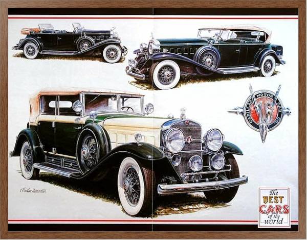 Постер Автомобили в искусстве 32 с типом исполнения На холсте в раме в багетной раме 1727.4310