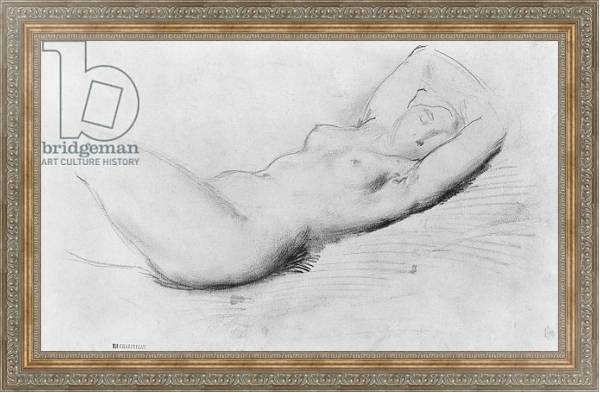 Постер Study of a nude с типом исполнения На холсте в раме в багетной раме 484.M48.310