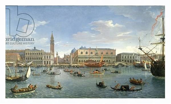Постер View of Venice from the Island of San Giorgio, 1697 с типом исполнения На холсте в раме в багетной раме 221-03