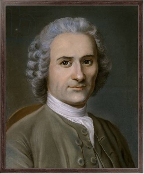 Постер Portrait of a man with a powdered wig с типом исполнения На холсте в раме в багетной раме 221-02