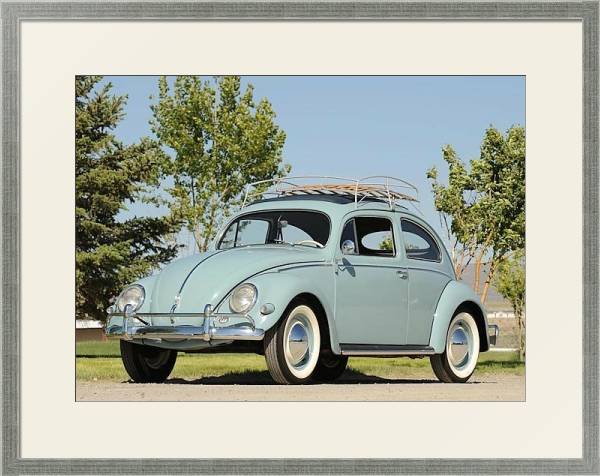 Постер Volkswagen Beetle '1953–57 с типом исполнения Под стеклом в багетной раме 1727.2510
