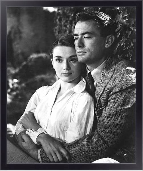 Постер Hepburn, Audrey (Roman Holiday) 4 с типом исполнения На холсте в раме в багетной раме 221-01