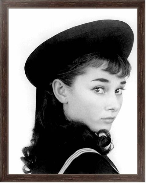 Постер Hepburn, Audrey 74 с типом исполнения На холсте в раме в багетной раме 221-02