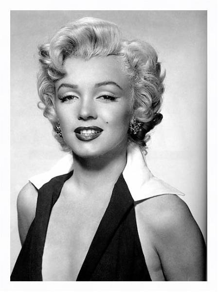 Постер Monroe, Marilyn 8 с типом исполнения На холсте в раме в багетной раме 221-03