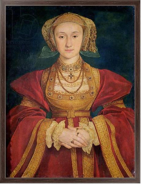 Постер Portrait of Anne of Cleves 1539 с типом исполнения На холсте в раме в багетной раме 221-02