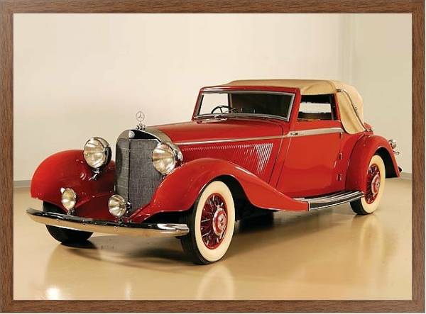 Постер Mercedes-Benz 500K Drophead Coupe by Corsica '1936 с типом исполнения На холсте в раме в багетной раме 1727.4310