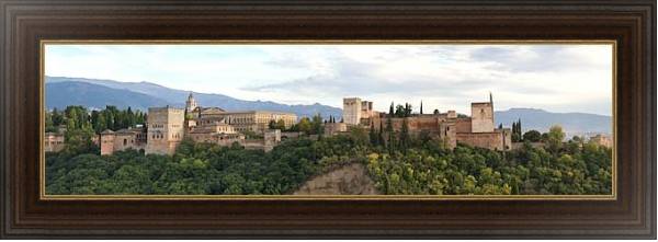Постер Альгамбра. Гранада. Испания с типом исполнения На холсте в раме в багетной раме 1.023.151