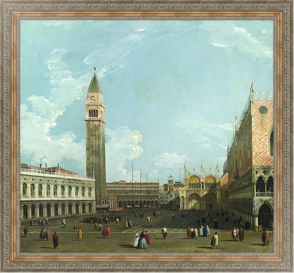 Постер Венеция - Пьязетта из Моло с типом исполнения На холсте в раме в багетной раме 484.M48.310