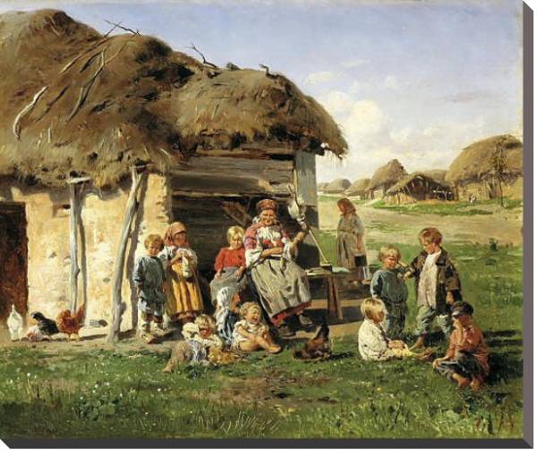 Постер Крестьянские дети. 1890 2 с типом исполнения На холсте без рамы