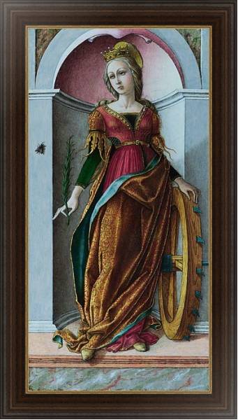Постер Святая Катерина Алексадрия с типом исполнения На холсте в раме в багетной раме 1.023.151