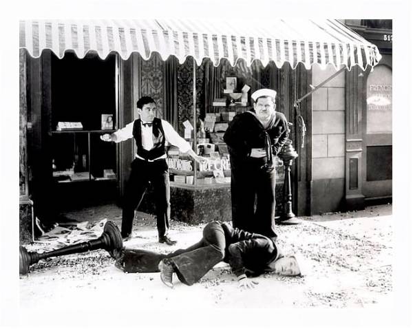 Постер Laurel & Hardy (Two Tars) с типом исполнения На холсте в раме в багетной раме 221-03