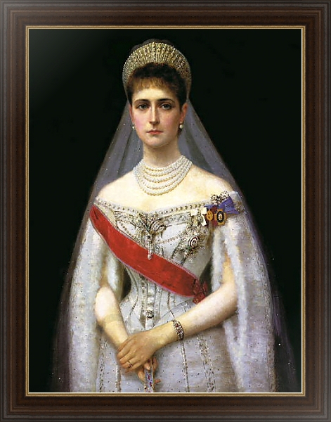 Постер Императрица Александра Фёдоровна с типом исполнения На холсте в раме в багетной раме 1.023.151
