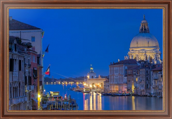 Постер Гранд-канал. Венеция 2 с типом исполнения На холсте в раме в багетной раме 35-M719P-83