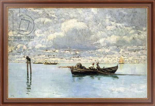 Постер On the Venetian Lagoon, с типом исполнения На холсте в раме в багетной раме 35-M719P-83