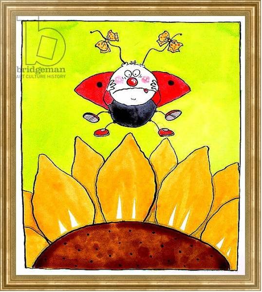 Постер Ladybird с типом исполнения На холсте в раме в багетной раме NA033.1.051