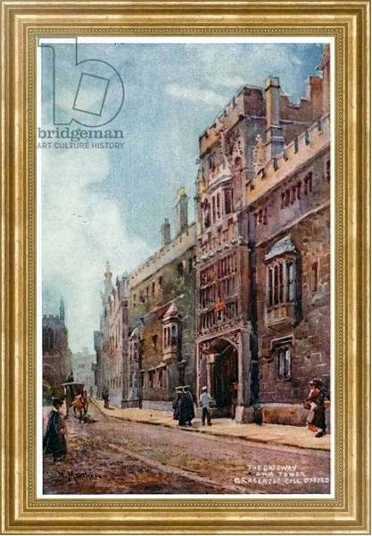 Постер Brasenose College с типом исполнения На холсте в раме в багетной раме NA033.1.051