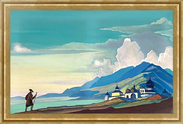 Постер Странник Светлого Града с типом исполнения На холсте в раме в багетной раме NA033.1.051