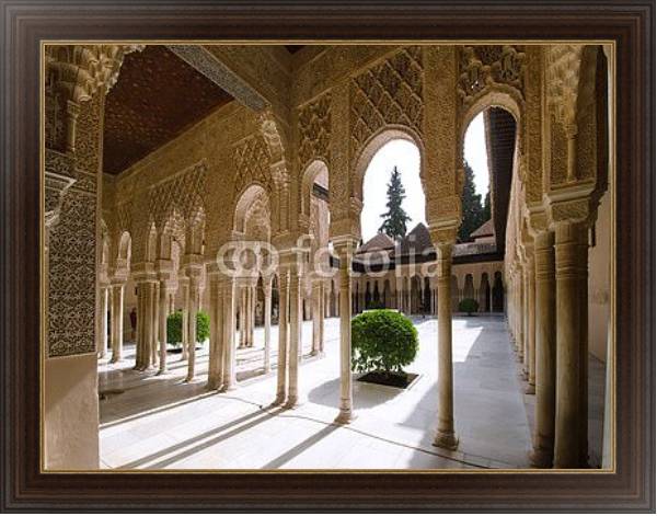 Постер Испания. Альгамбра в  Гранаде с типом исполнения На холсте в раме в багетной раме 1.023.151