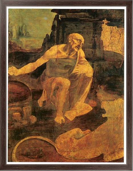 Постер Св. Иероним 2 с типом исполнения На холсте в раме в багетной раме 221-02