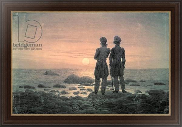 Постер Two Men by The Sea с типом исполнения На холсте в раме в багетной раме 1.023.151