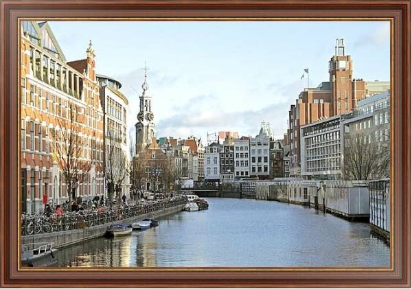 Постер Амстердам 17 с типом исполнения На холсте в раме в багетной раме 35-M719P-83