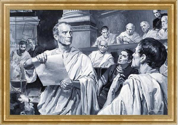Постер Julius Caesar 3 с типом исполнения На холсте в раме в багетной раме NA033.1.051