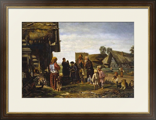 Постер The Pilgrims, 1870 с типом исполнения Под стеклом в багетной раме 1.023.036