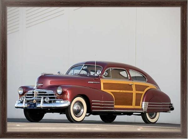 Постер Chevrolet Fleetline Aerosedan Country Club Woody '1948 с типом исполнения На холсте в раме в багетной раме 221-02