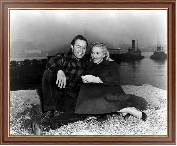 Постер Brando, Marlon (On The Waterfront) 9 с типом исполнения На холсте в раме в багетной раме 35-M719P-83