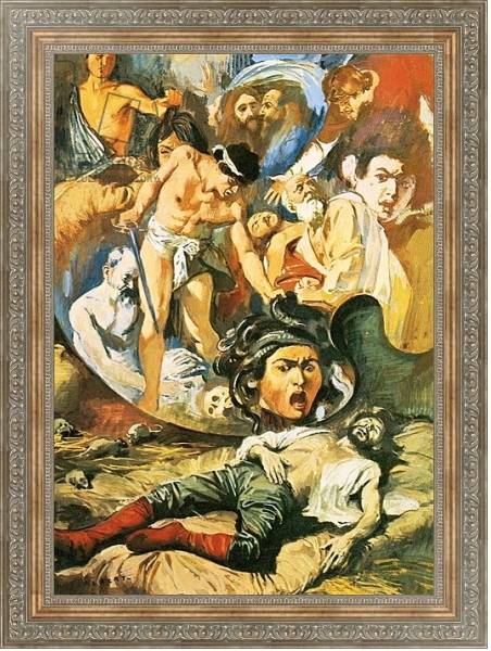 Постер The death of Caravaggio с типом исполнения На холсте в раме в багетной раме 484.M48.310