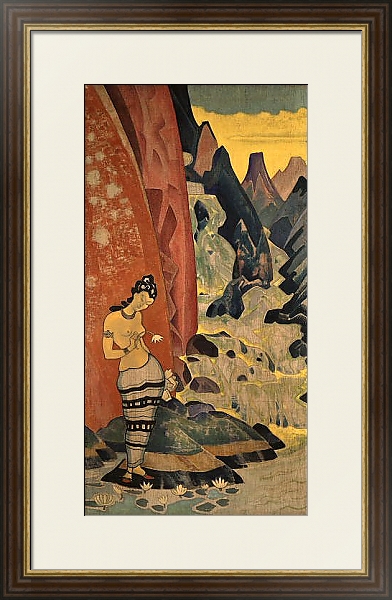 Постер Песнь водопада(Песнь потока 1920.) с типом исполнения Под стеклом в багетной раме 1.023.036