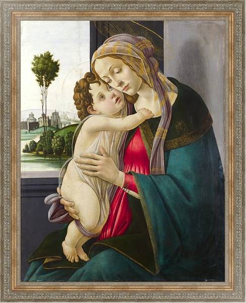 Постер Дева Мария с младенцем 23 с типом исполнения На холсте в раме в багетной раме 484.M48.310
