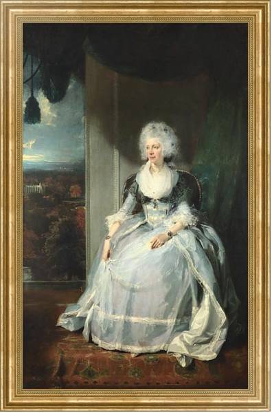 Постер Королева Шарлотта с типом исполнения На холсте в раме в багетной раме NA033.1.051