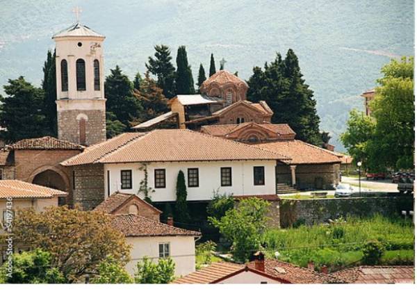 Постер Македония. Охрид с типом исполнения На холсте без рамы