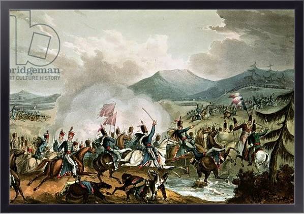 Постер Battle of Morales, 2nd June, 1813: engraved by Thomas Sutherland с типом исполнения На холсте в раме в багетной раме 221-01